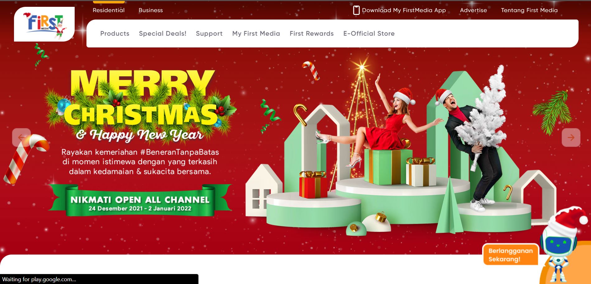 Screenshot proyek Firstmedia dan Linknet